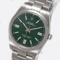 Rolex Oyster Perpetual 41 Ref 124300 Steel Green Dial